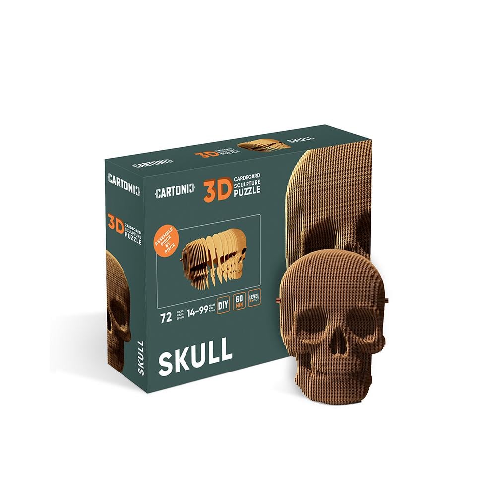 Конструктор картонний Cartonic 3D Puzzle Skull - фото 8