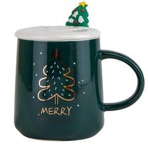 Набор Новогодний лакшери кружка с крышкой и ложкой 370 мл (OS-102-1084B) Набор Новогодний лакшери кружка с крышкой и ложкой 370 мл (OS-102-1084B)
