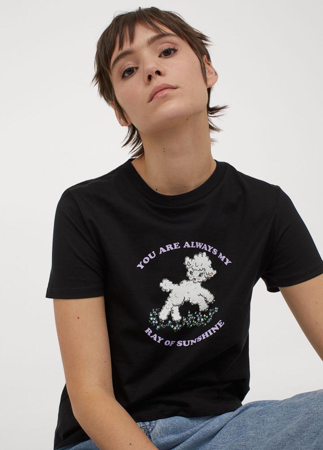 Футболка H&M M Черный (950725b36)