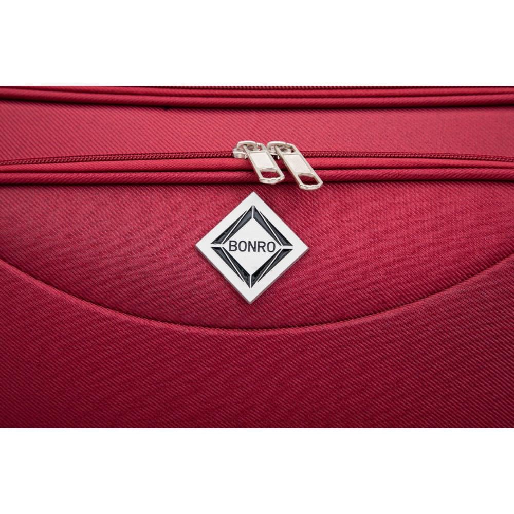 Валіза Bonro Tourist велика на 4 колесах Вишневий (10132802) - фото 9
