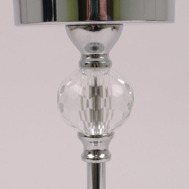 Підсвічник металевий Flora 46,5 см Срібний (36747) - фото 3 Підсвічник металевий Flora 46,5 см Срібний (36747) - фото 3