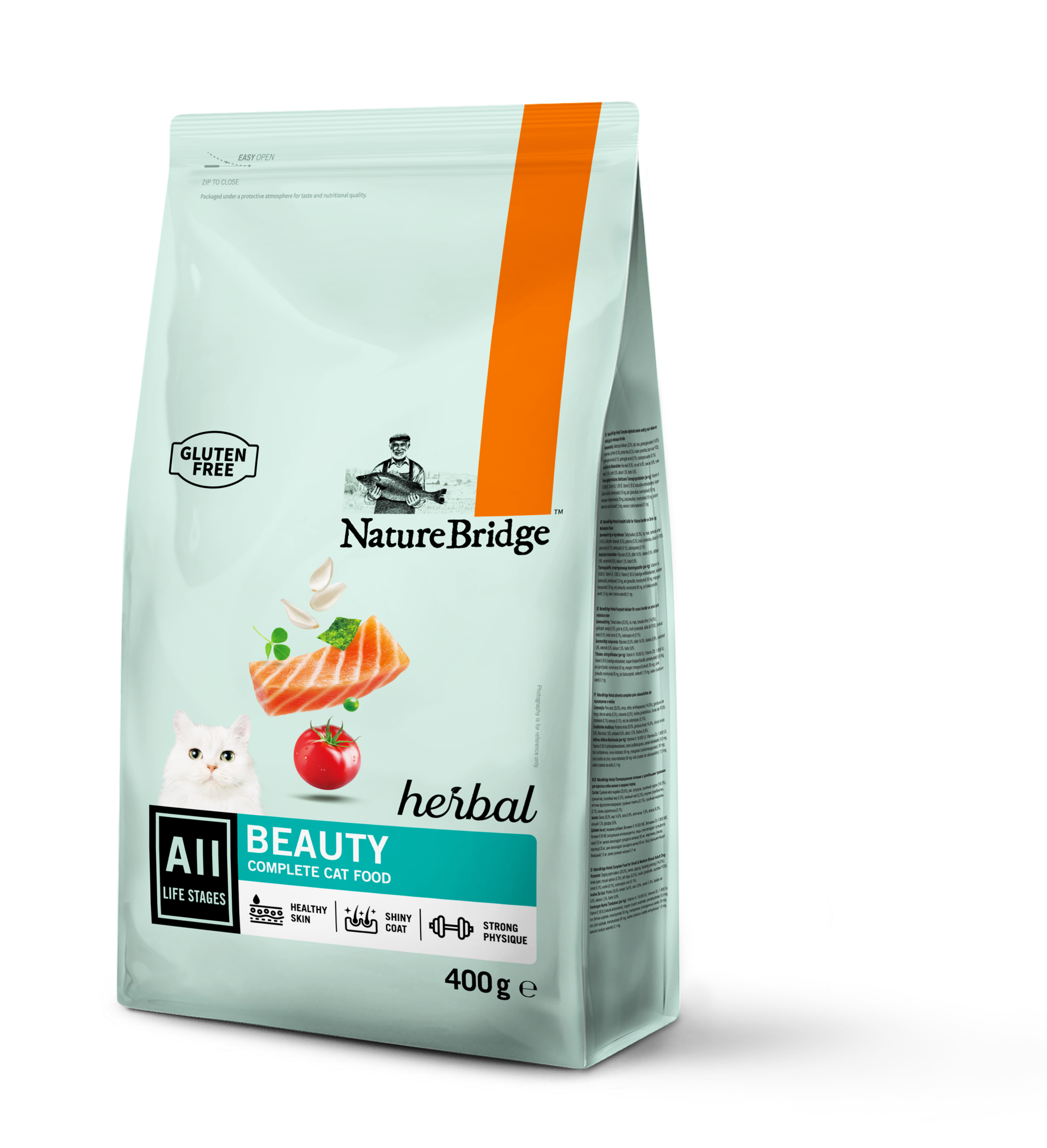Корм сухий Nature Bridge Herbal для краси шкіри та шерсті котів усіх вікових груп 400 г (9162)