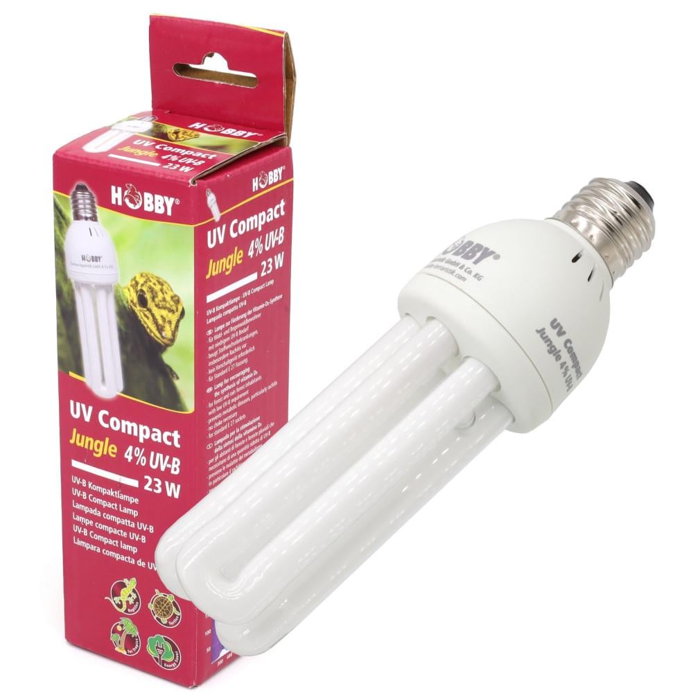 Лампа люмінесцентна Hobby UV Compact Jungle 4% UV-B 23 W (HB37333) Лампа люмінесцентна Hobby UV Compact Jungle 4% UV-B 23 W (HB37333)