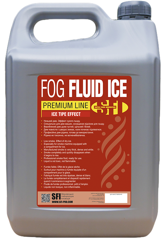 Рідина для дим машини SFI Fog Fluid Ice Premium 5 л