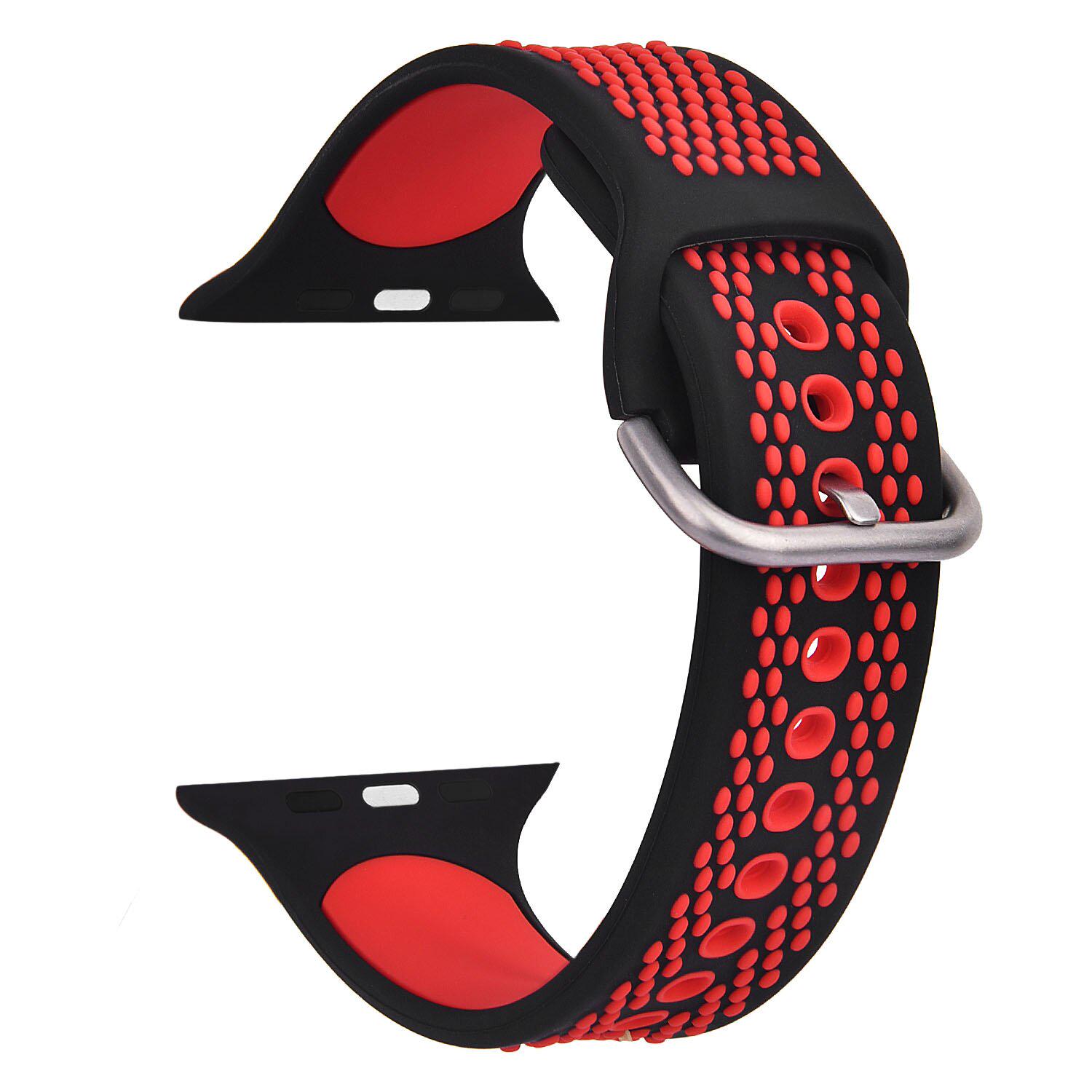 Силиконовый ремешок для Apple Watch Шина 38-40 мм Красный