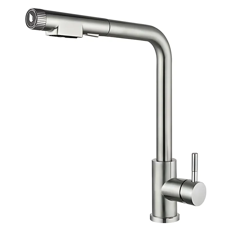 Смеситель для кухни Mixxus LUX-021 PULL с выдвижным изливом (MI8229)