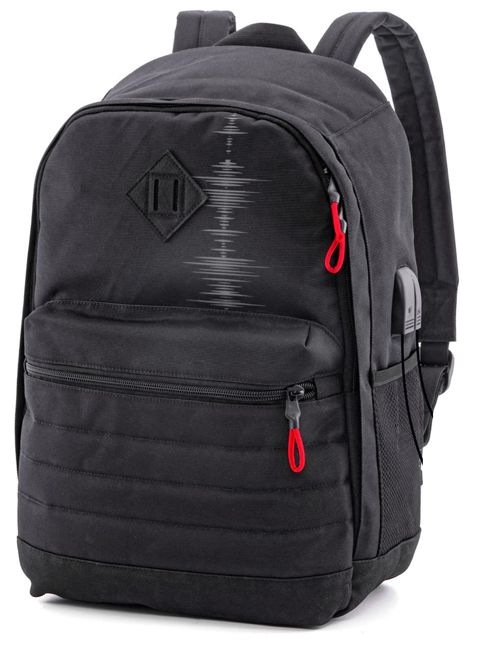 Міський рюкзак підлітковий Winner SkyName 80-43 Чорний