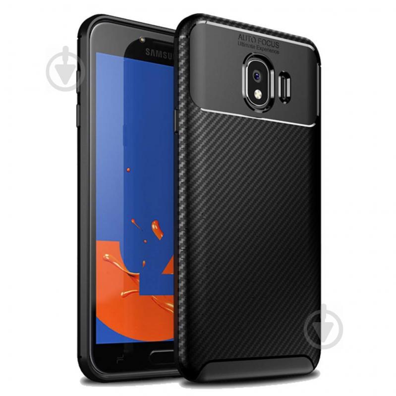 Чехол Carbon Case Samsung J400 Galaxy J4 2018 Черный (hub_NijL53891)