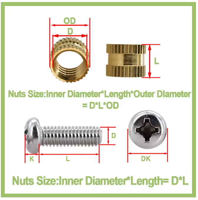 Термогайки та гвинти DIN7985 для 3D друку та моделювання Spec М1,0 мм 500 шт. (SP-16910500) - фото 2