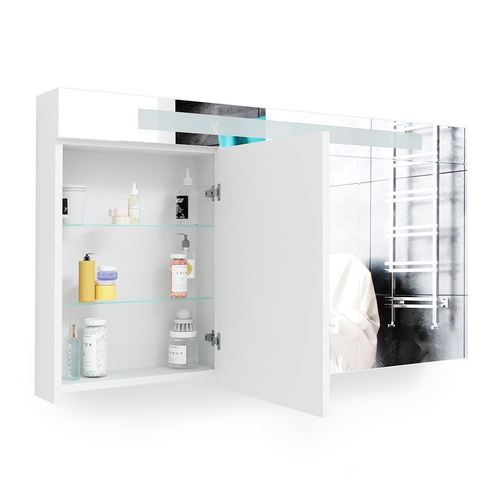 Шкаф зеркальный Vicco LED 120х65 Белый - фото 2 Шкаф зеркальный Vicco LED 120х65 Белый - фото 2