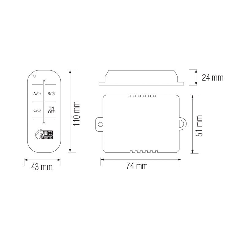 Пульт для люстр Horoz Electric CONTROLLER-2 до 300W (26689-1) - фото 2