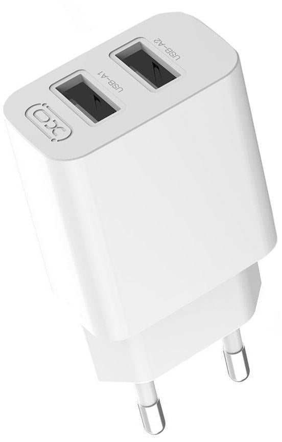 Устройство зарядное Xo L109 USB/2,4A White (36699)