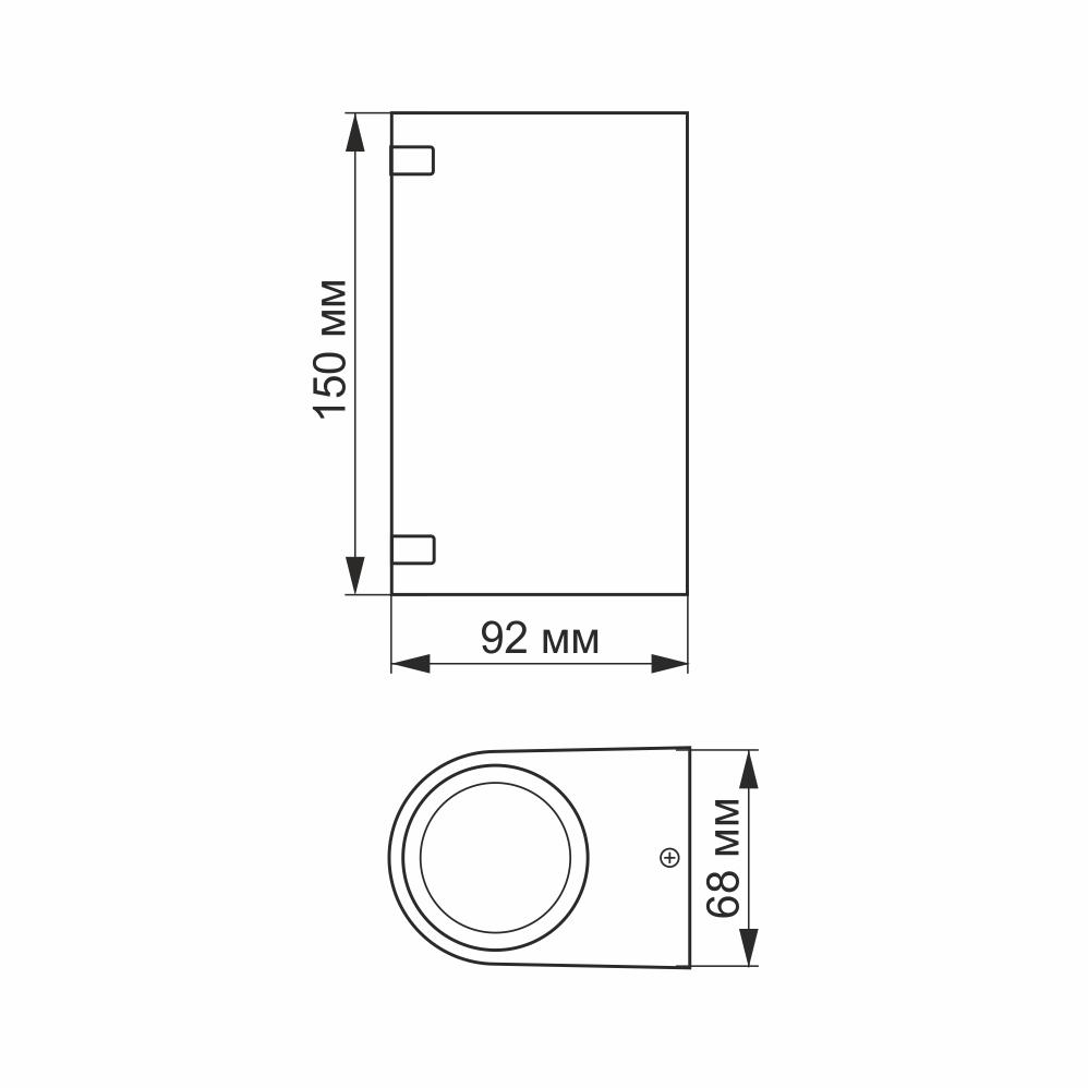 Светильник архитектурный VIDEX AR022B IP54 GU10x2 LED (VL-AR022B) - фото 3