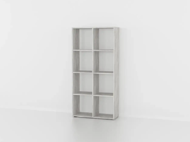 Стеллаж для книг и декора на 8 ячеек Бетон (P10а) - фото 1 Стеллаж для книг и декора на 8 ячеек Бетон (P10а) - фото 1
