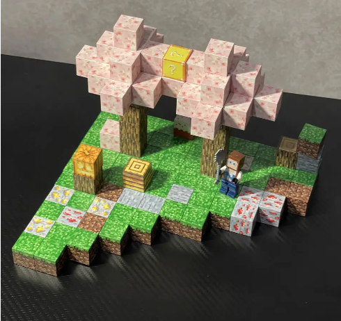 Конструктор магнитный майнкрафт Magnetic Cube вечеринка с сакурами 128 дет. (10376) - фото 6 Конструктор магнитный майнкрафт Magnetic Cube вечеринка с сакурами 128 дет. (10376) - фото 6