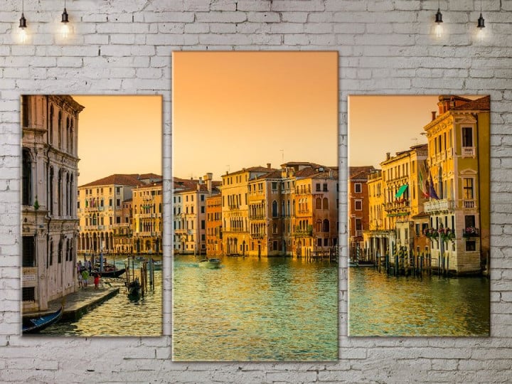 Картина модульная 3 части ArtStar Гранд-канал 120х180 см ADG0078