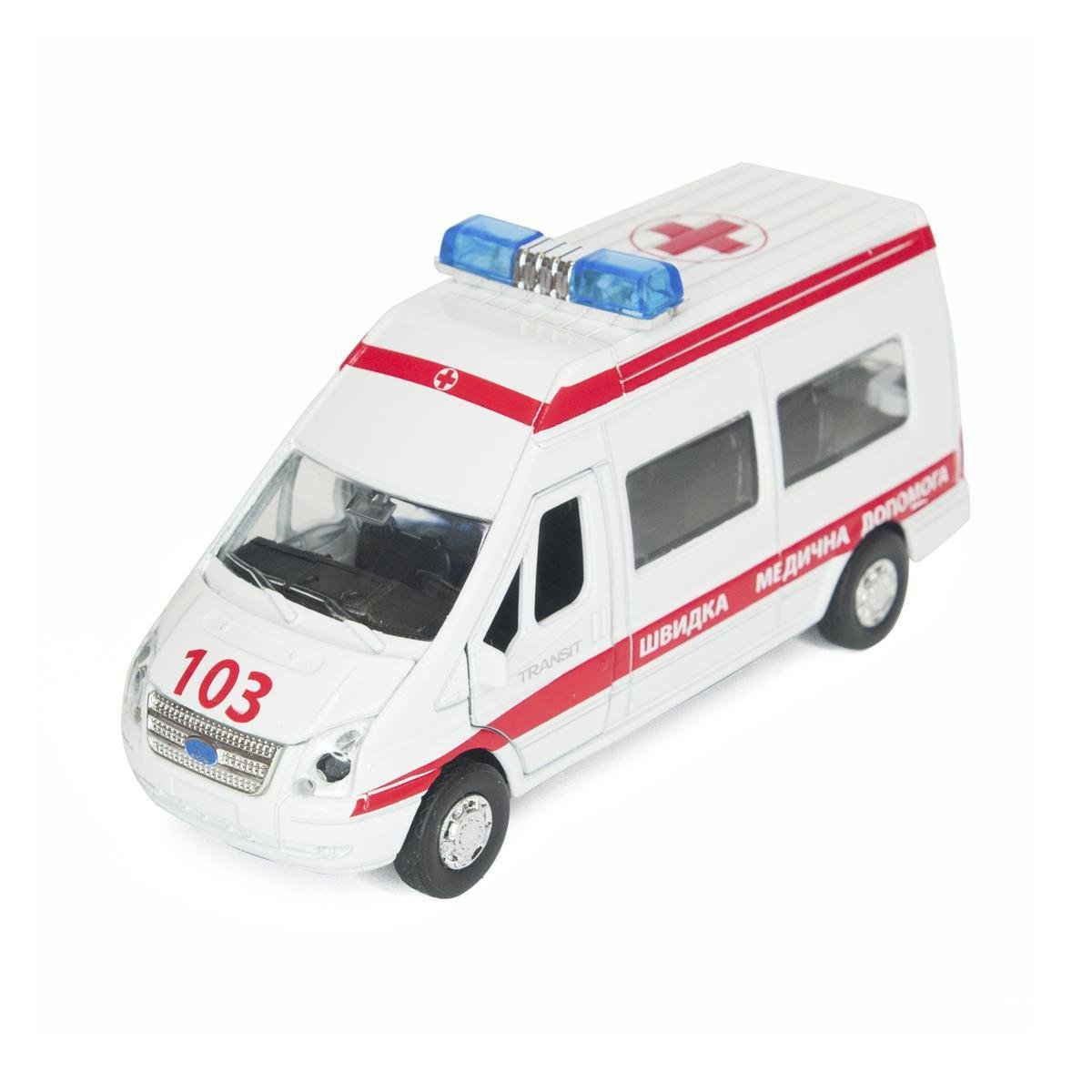 Автомодель игрушечная детская FORD TRANSIT Реанимация