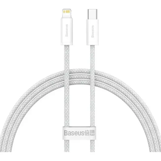 Кабель BASEUS Dynamic Series Fast Charging Cable Type-C to Lightning CALD000102 20W 2 м White - фото 1