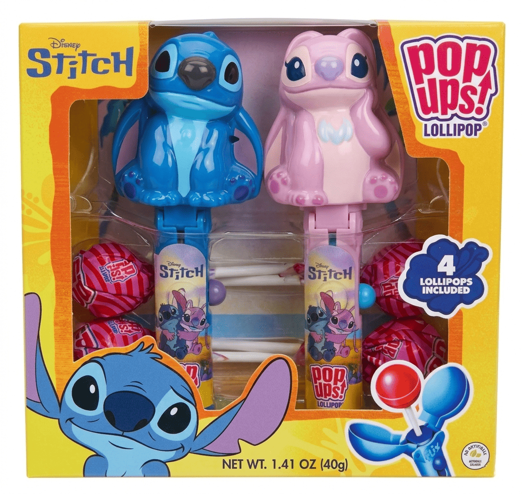 Набор леденцов с держателем Disney Stitch Pop Ups! Lollipop 40 г (2954115792)