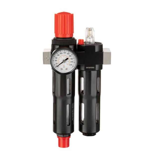 Блок подготовки воздуха Intertool PT-1435 металл 1/4" 5 мкм 850 л/мин (9174562)