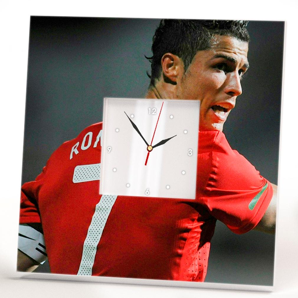 Часы с фото Криштиану Роналду 260x260 мм (C03091)