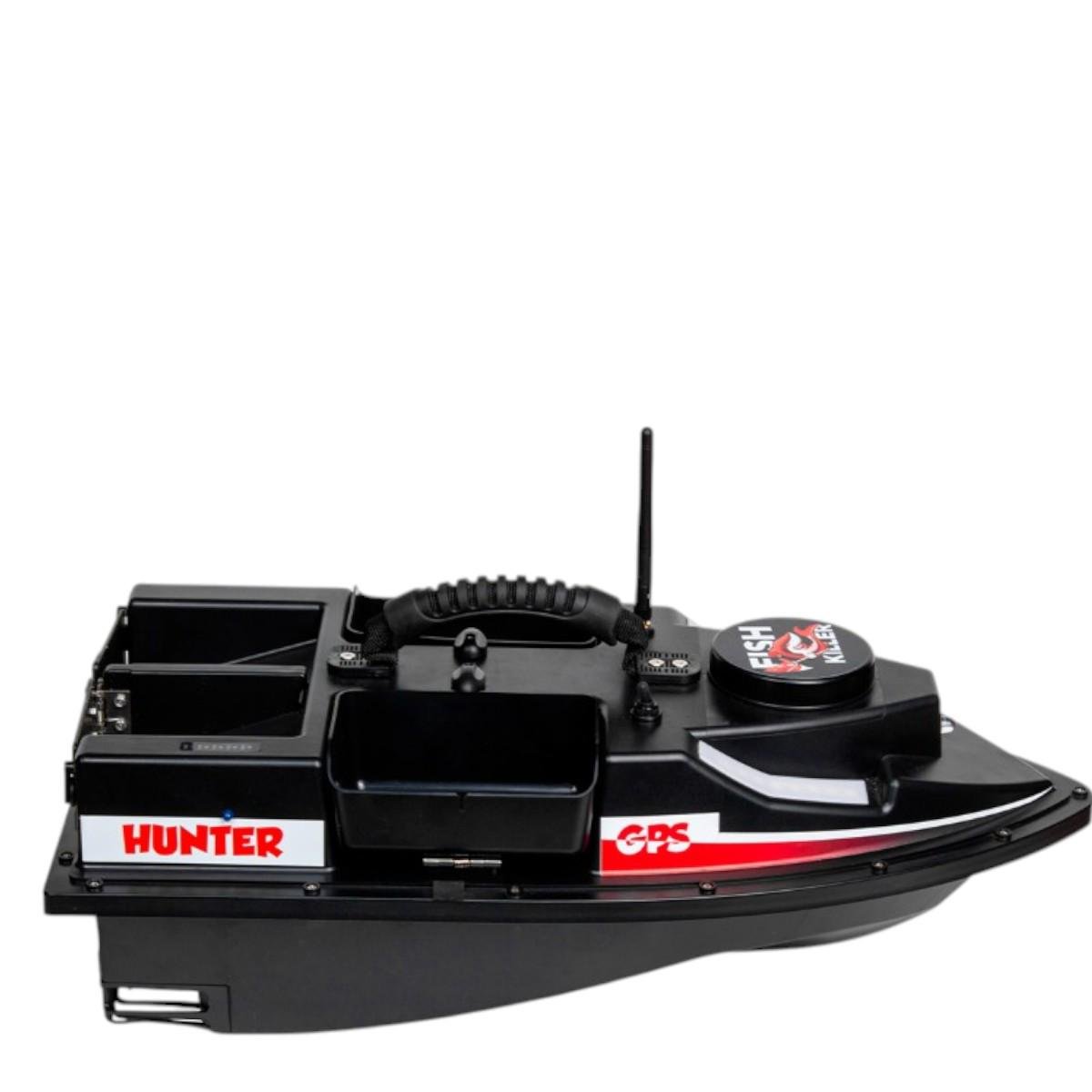 Човник короповий для завезення підгодовування Fish Killer Hunter з GPS на 100 пікселів 4 бункери автопілот до 2 кг до 500 м (2667664521)