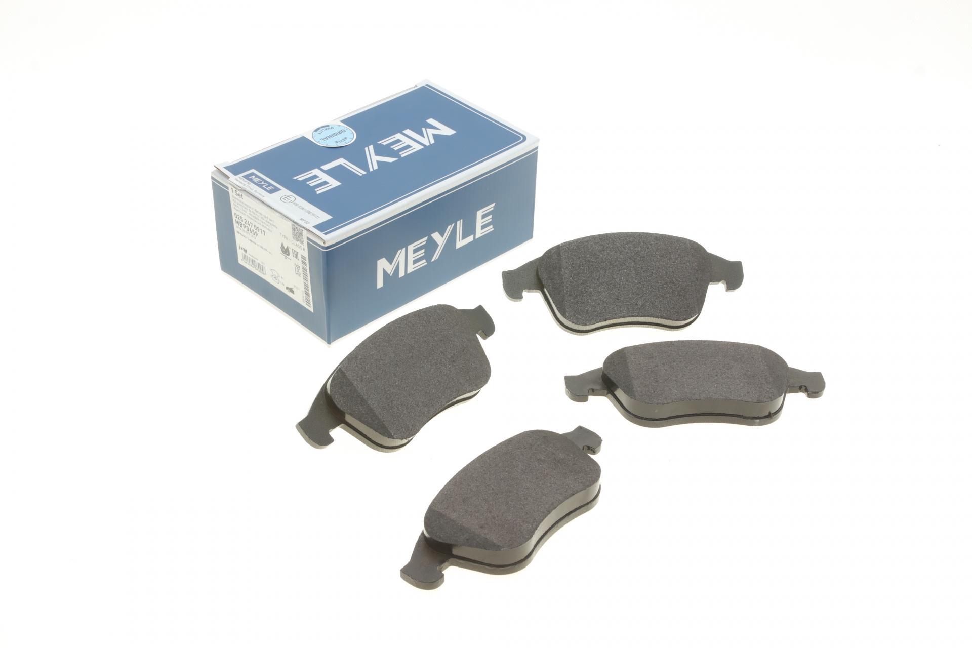 Колодки гальмівні передні Meyle для Renault Megane III/Laguna III/Scenic III 08-/Clio 13- (025 247 0917)
