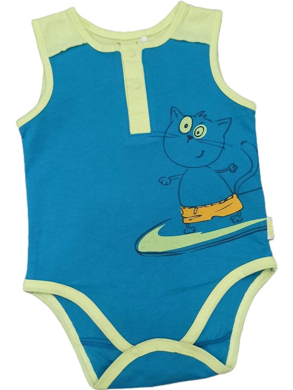 Боді для хлопчика Bembi БД 84 68 см Бірюзовий