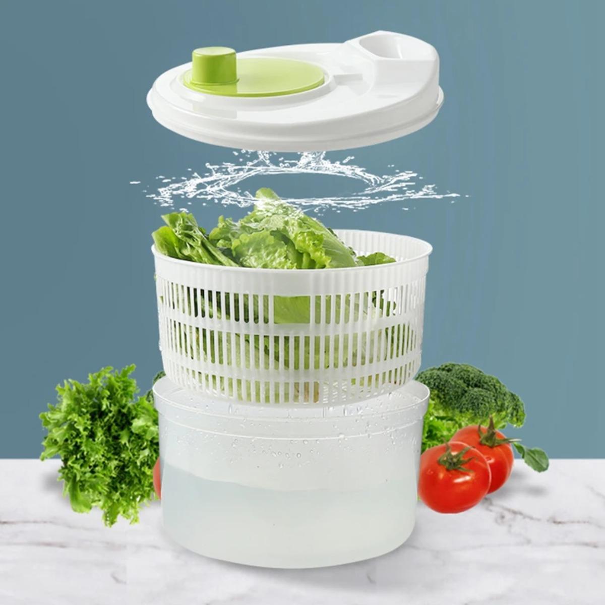 Сушилка для зелени и овощей Salad Spinner 21,5х13 см (R94390) - фото 5