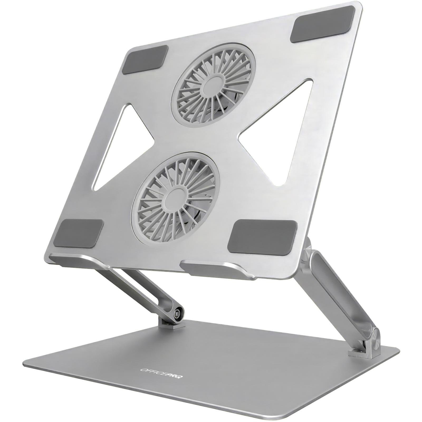 Підставка для ноутбука OfficePro LS121G регульована охолодження 2 вентилятора Сірий (628252)