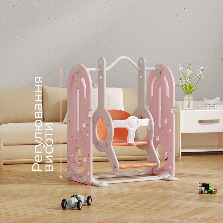 Детский игровой комплекс Lumpurini Gabriele 5-в-1 с горкой и качели/кабиной водителя/баскетбольным кольцом (C-HT003-10b) - фото 4 Детский игровой комплекс Lumpurini Gabriele 5-в-1 с горкой и качели/кабиной водителя/баскетбольным кольцом (C-HT003-10b) - фото 4