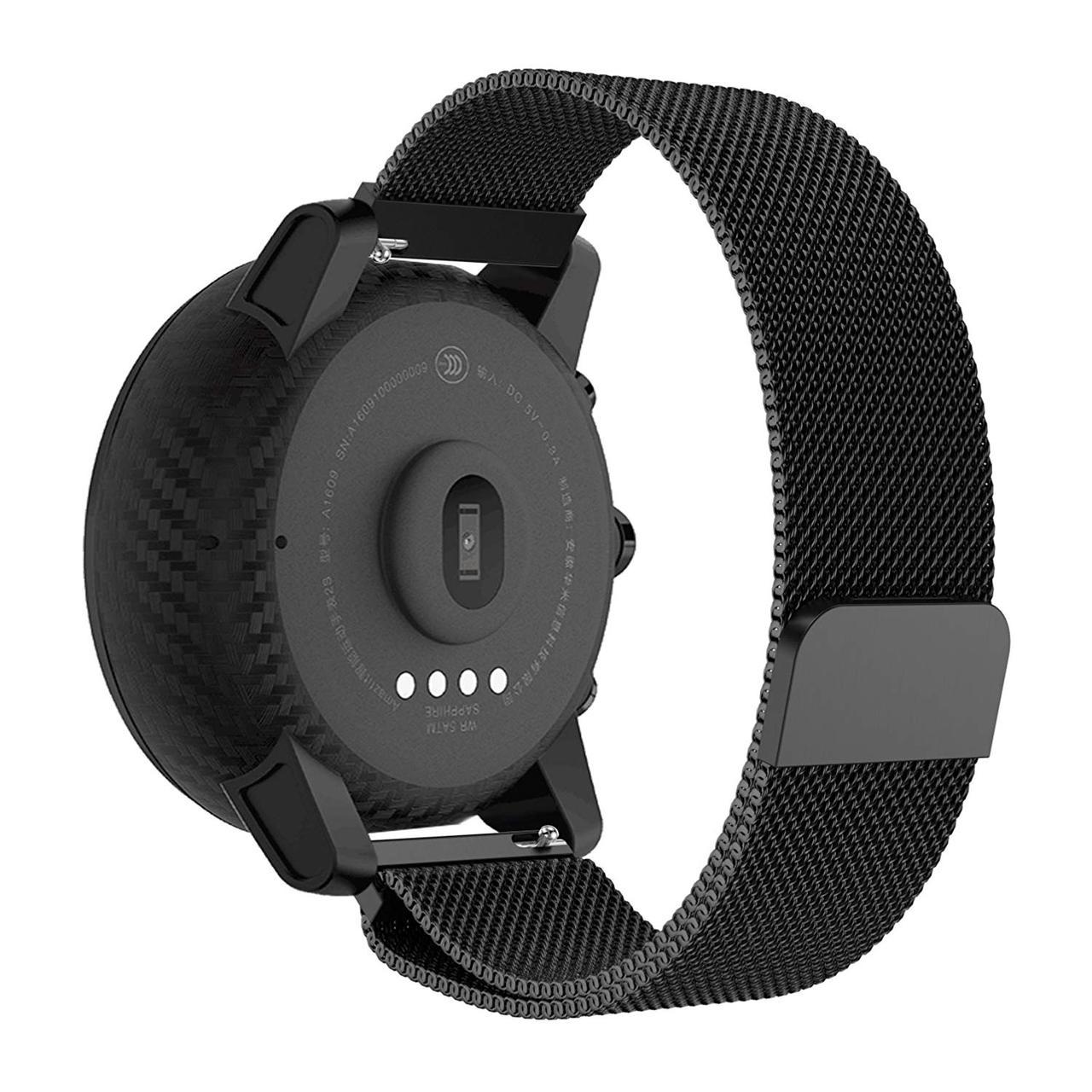 Миланский сетчатый ремешок Primo для часов Xiaomi Huami Amazfit SportWatch 2/Amazfit Stratos Black (732125592)