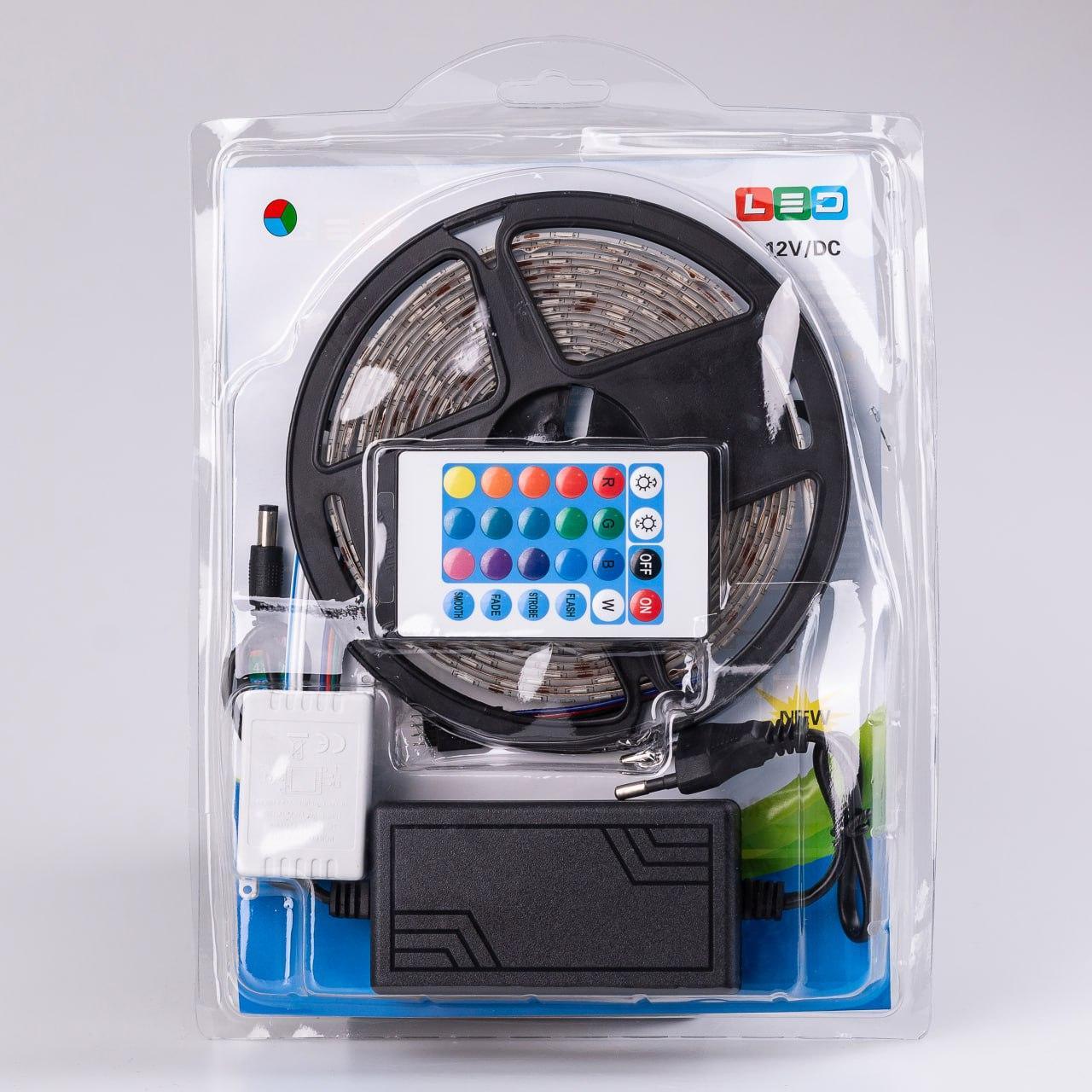 Стрічка світлодіодна з пультом GarlandoPro RGB 5050 водостійка 300 LED 5 м (3059) - фото 9