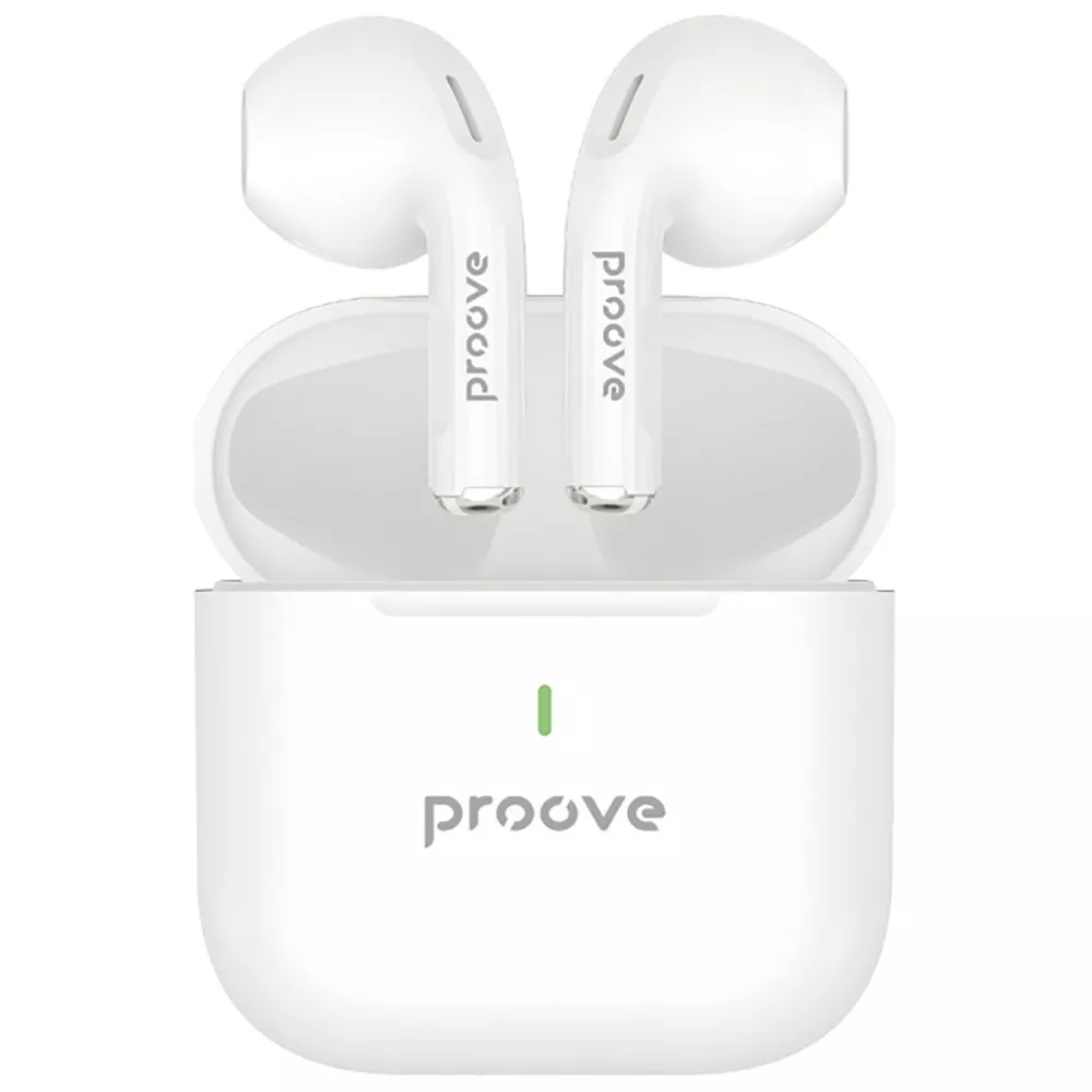 Наушники беспроводные Proove Mainstream 2 TWS APP Bluetooth 5.4 кейс 300 мАч White (TWMS2001AP02)