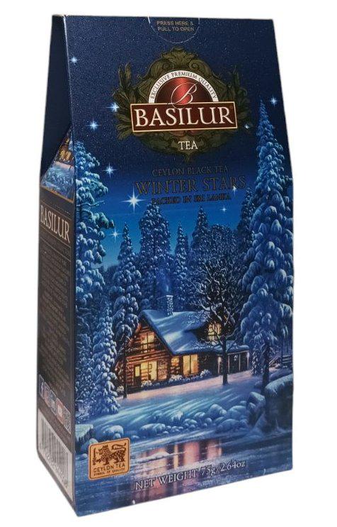 Чай Basilur Черный цейлонский листовой Зимние Звезды 75 г (59811)