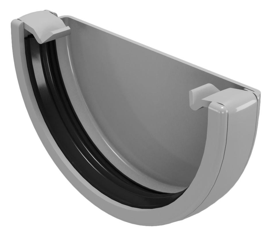 Заглушка ринви DEVOREX Classic 120 Графітовий (11683643) - фото 1 Заглушка ринви DEVOREX Classic 120 Графітовий (11683643) - фото 1