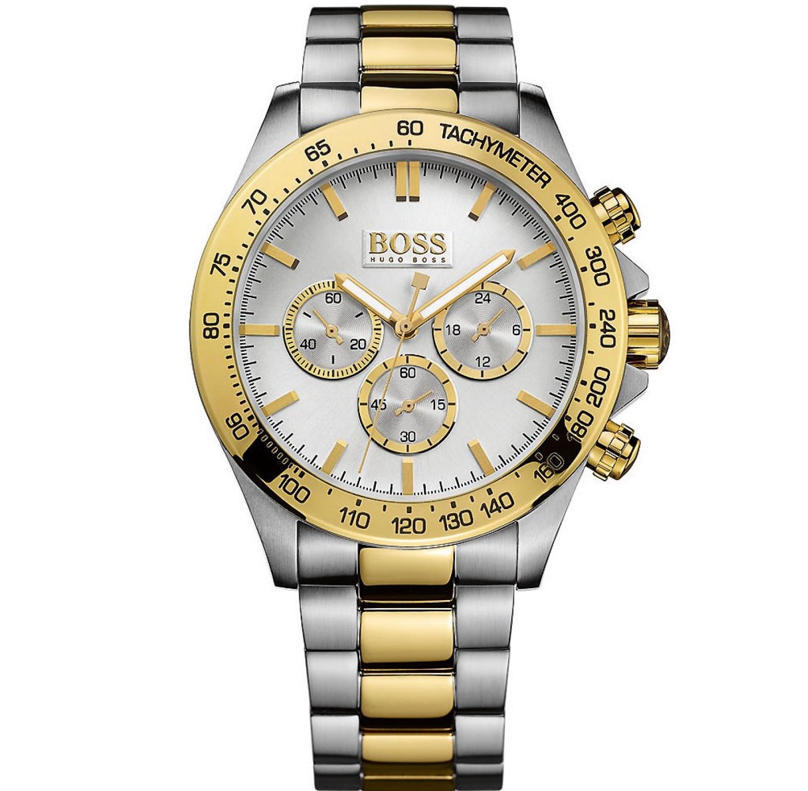 Часы мужские Hugo Boss 1512960 44 мм Silver/Gold (wt0108)