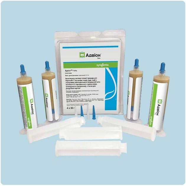 Інсектицид Syngenta Адвіон гель від тарганів 30 г (26453218)