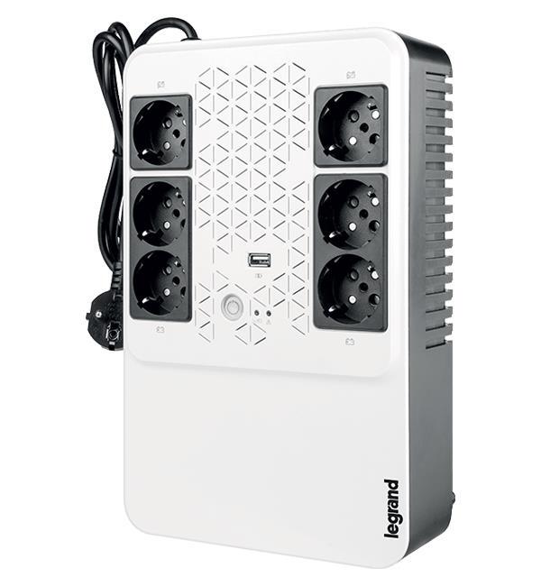 Джерело безперебійного живлення Legrand Keor Multiplug 800VA 480W 6хSchuko USB (310082)