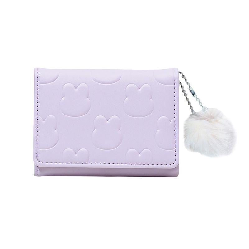 Кошелек женский Eastern Star C325-44 Кролики для карточек с пушистым брелком Violet (25713959)