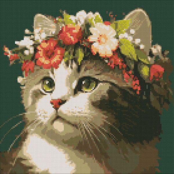 Алмазная мозаика Идейка Весенний венок 40x40 см (Id-AMO7665)