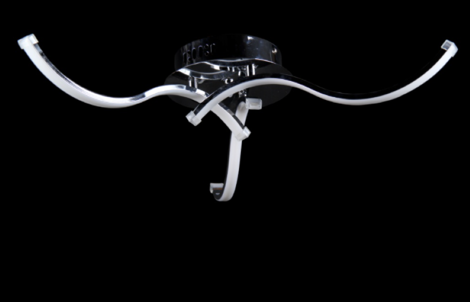 Светодиодная люстра Ray L1090/3-24W LED CR Белый/Хром (AN000207)