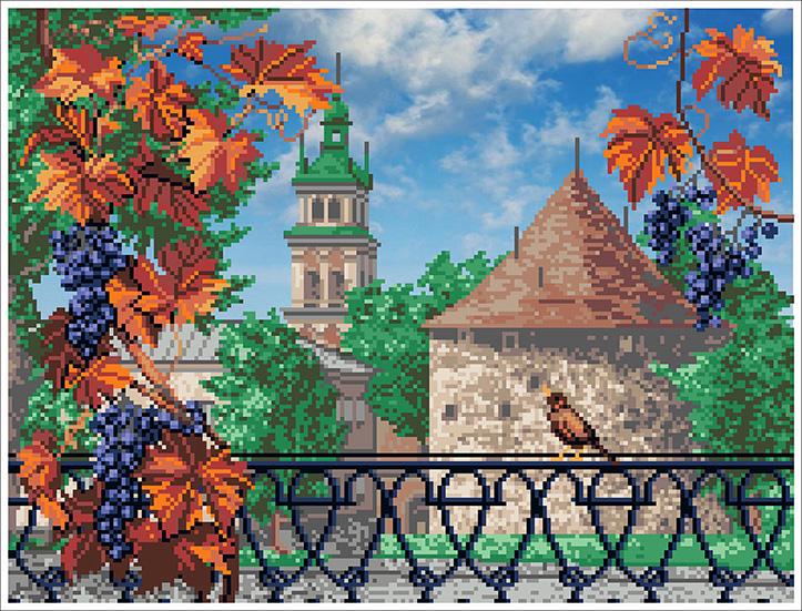 Набор для вышивки бисером Пороховая башня 41,06х31,11 см (ЛПВН)