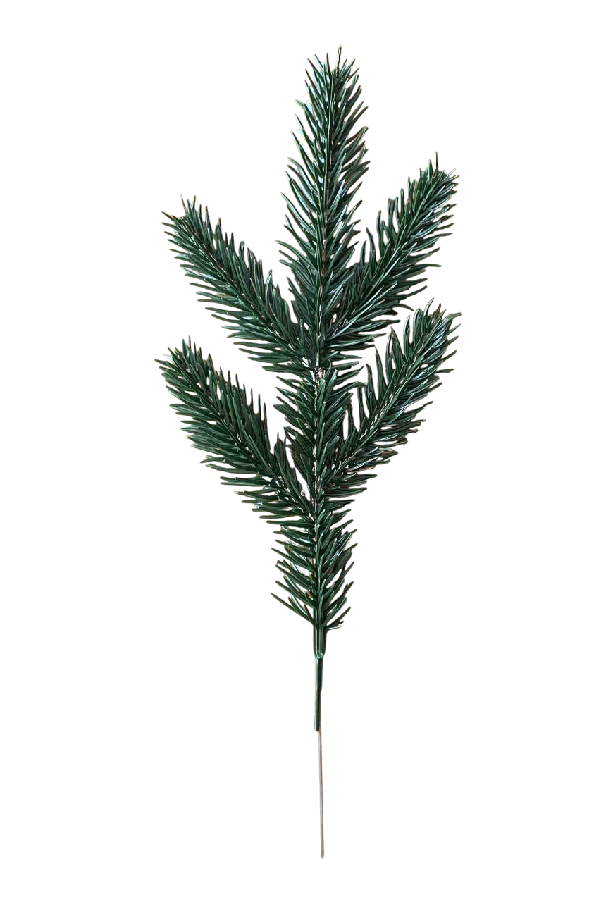Ветвь декоративная 5 рождественская Темно-зеленый (29239067)