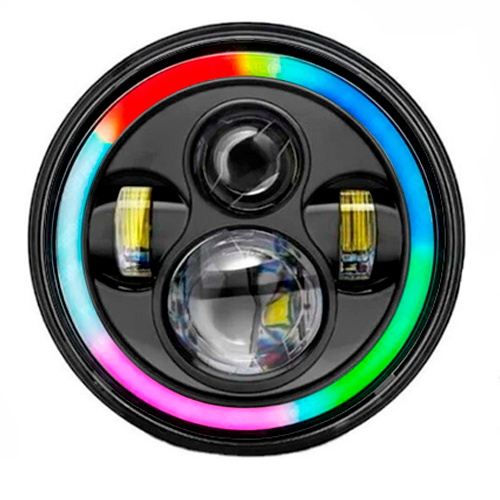 Автомобильная фара LED RGB 75 Вт 75 Вт 7" Нива/УАЗ/ВАЗ/2101/2121/FJ Cruiser/Мото (2423413569)