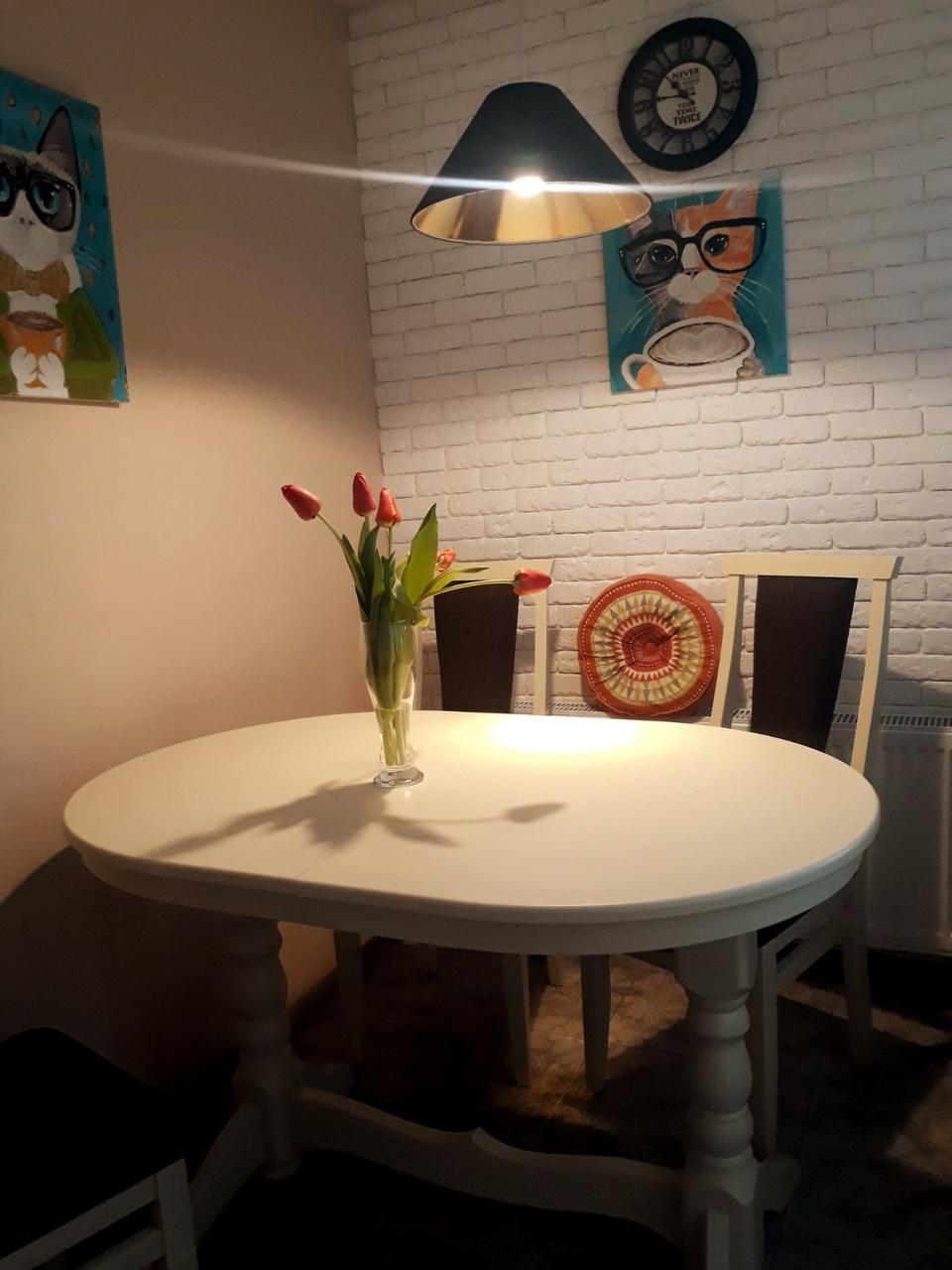 Стол кухонный Сейм раздвижной 160-200 см деревянный овальный Слоновая кость (1378643873) - фото 8 Стол кухонный Сейм раздвижной 160-200 см деревянный овальный Слоновая кость (1378643873) - фото 8