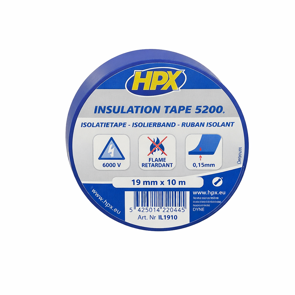 Изоляционная лента HPX IL1910 HPX5200 19 мм х 10 м Синий (29424960)