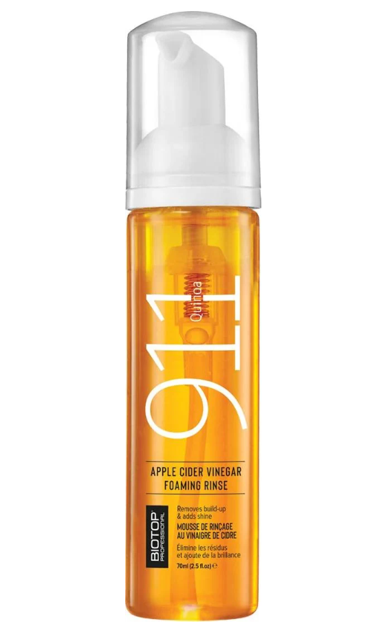 Пінка для ополіскування волосся з оцтом BIOTOP 911 живлення блиск та зміцнення волосся 70 мл (49137)