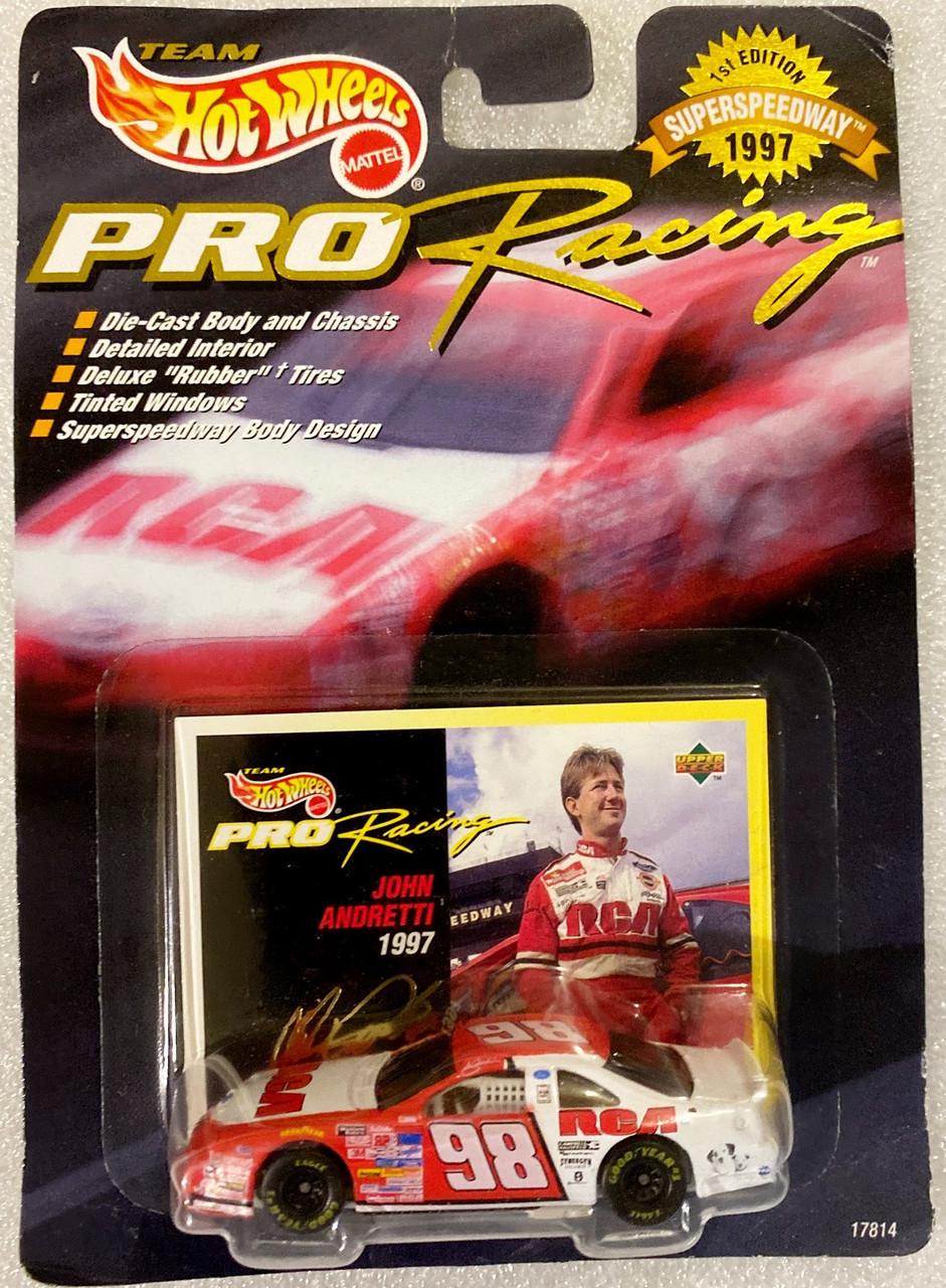 Іграшкова машинка Hot Wheels Ford Thunderbird John Andretti №98 RCA 1997 Pro Racing NASCAR (17814)