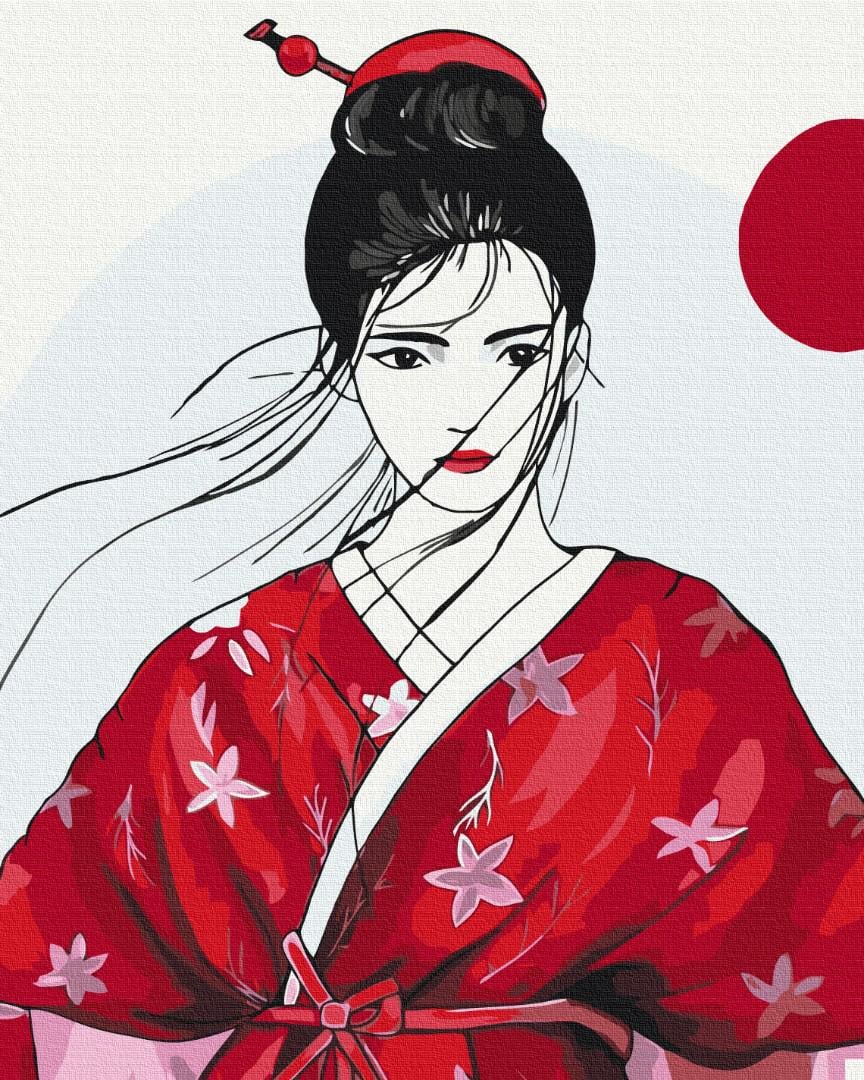 Картина по номерам Brushme Гейша 48x60 см (BS53798L) Картина по номерам Brushme Гейша 48x60 см (BS53798L)